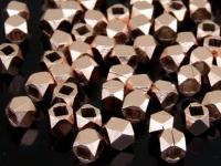 KZ-209 24K rose gold vermeil thai karen hill tribe silver 10 small facet bead