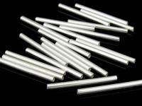 KC-009 Thai karen hill tribe handmade silver 10 plain straight tube bead