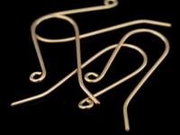 KZ-205 24K rose gold vermeil thai karen hill tribe handmade silver 4 earring wire hook