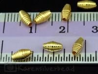 KG-019 24K gold vermeil 30 thai karen hill tribes handmade silver Wrap bicone bead