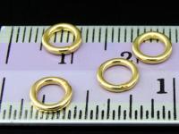 KG-199 24K gold vermeil 20 thai karen hill tribes handmade silver mini plain closed round hoop