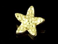 KG-098 24K gold vermeil Karen hill tribe handmade silver 2 small starfish charm