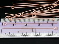 KZ-132 24K rose gold vermeil thai karen hill tribe handmade silver 20 eyepin