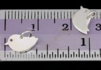 3KH-128 Thai karen hill tribe silver 8 small die cut bird shape charm