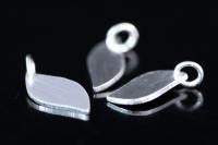 5KH-024 Thai Karen Hill Handmade Tribe Silver 4 middle leaf shape charm