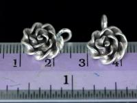 KA-115 thai karen hill tribe silver 4 swirl flower charm