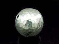 KV-025 Thai karen hill tribe handmade silver 1 huge hammered round ball bead 