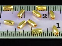 KG-228 24K gold vermeil 25 thai karen hill tribes handmade silver long fecet bead