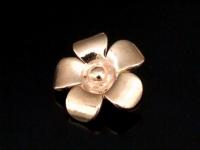KZ-054 24K rose gold vermeil thai karen hill tribe handmade silver 2 wild flower charm