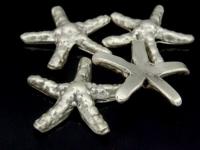 KD-029 Thai karen hill tribe handmade silver 2 medium starfish bead