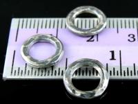 8KH-003 Thai karen hill tribe handmade silver 8 black&white hammered round hoop