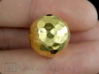 KG-033 24K gold vermeil 1 thai karen hill tribes handmade silver hammered ball bead 