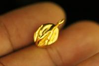 KG-610 24K gold vermeil thai karen hill silver 2 michelia oval shape charms