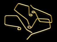 KG-505 24K gold vermeil Karen hill tribe handmade silver 4 earring wire hook