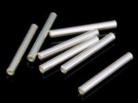 KC-029 Thai karen hill tribe handmade silver 30 plain straight tube bead