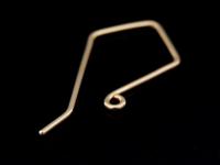 KZ-206 24K rose gold vermeil thai karen hill tribe handmade silver 4 earring wire hook