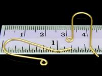 KG-504 24K gold vermeil Karen hill tribe handmade silver 4 earring wire hook