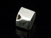 KV-026 Thai karen hill tribe handmade silver 2 plain cube bead 