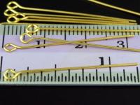 KG-232 24K gold vermeil Karen hill tribe handmade silver 20 eyepin