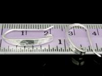 KA-121 Thai karen hill tribes over silver pair long hammered earring hook 