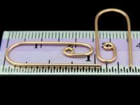 KZ-204 24K rose gold vermeil thai karen hill tribe handmade silver 4 earring wire hook