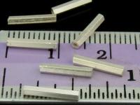 KC-034 Thai karen hill tribe handmade silver 35 mini hexagon shape tube bead