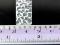 3KH-083 Thai karen hill tribe handemade silver white 1 rectangle charm