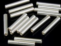 KC-040 Thai karen hill tribes handmade silver 20 straight tube bead 