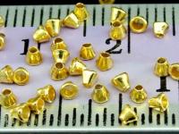 KG-339 24K gold vermeil Karen hill tribe handmade silver 50 mini cone bead 