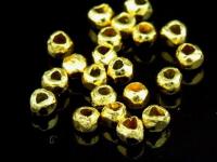 KG-313 24K gold vermeil Karen hill tribe handmade silver 50 mini facet bead 