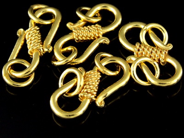 KG-123 24K gold vermeil 1 thai karen hill tribes handmade silver tribesman style clasp 