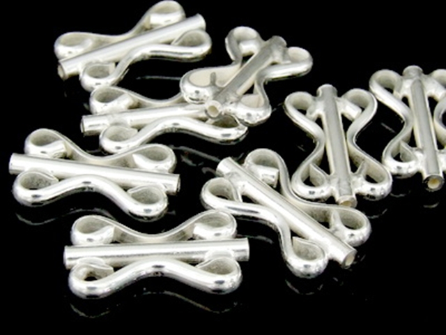 KC-001 Thai karen hill tribe handmade silver 5 plain fancy tube bead