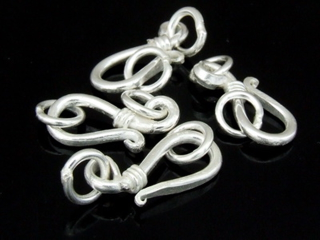 KA-084 Thai karen hill tribe handmade silver  6 snake clasp